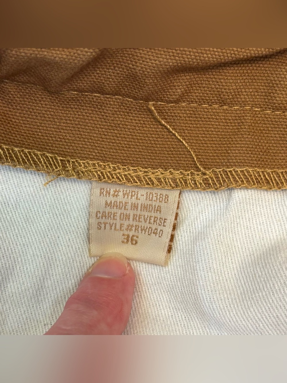 EUC Scully Rangewear Canvas Pants 36x27 Wheat, Buckle Back, Cowboy, RW040 Cotton - Picture 11 of 16